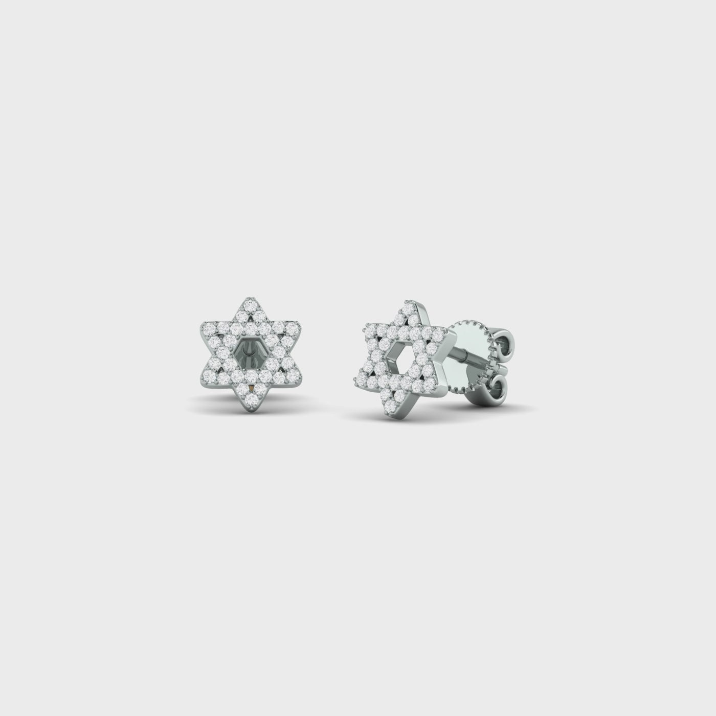 ◆STONEHENgE◆ Love Duet 14K Earrings SA25A73T StoneHenge Love Duet 14K Earrings B9029 Cubic Zirconia 14K