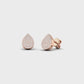 Suzy Levian 14K Rose Gold .20 cttw Diamond Pave Pear Shape Stud Earrings