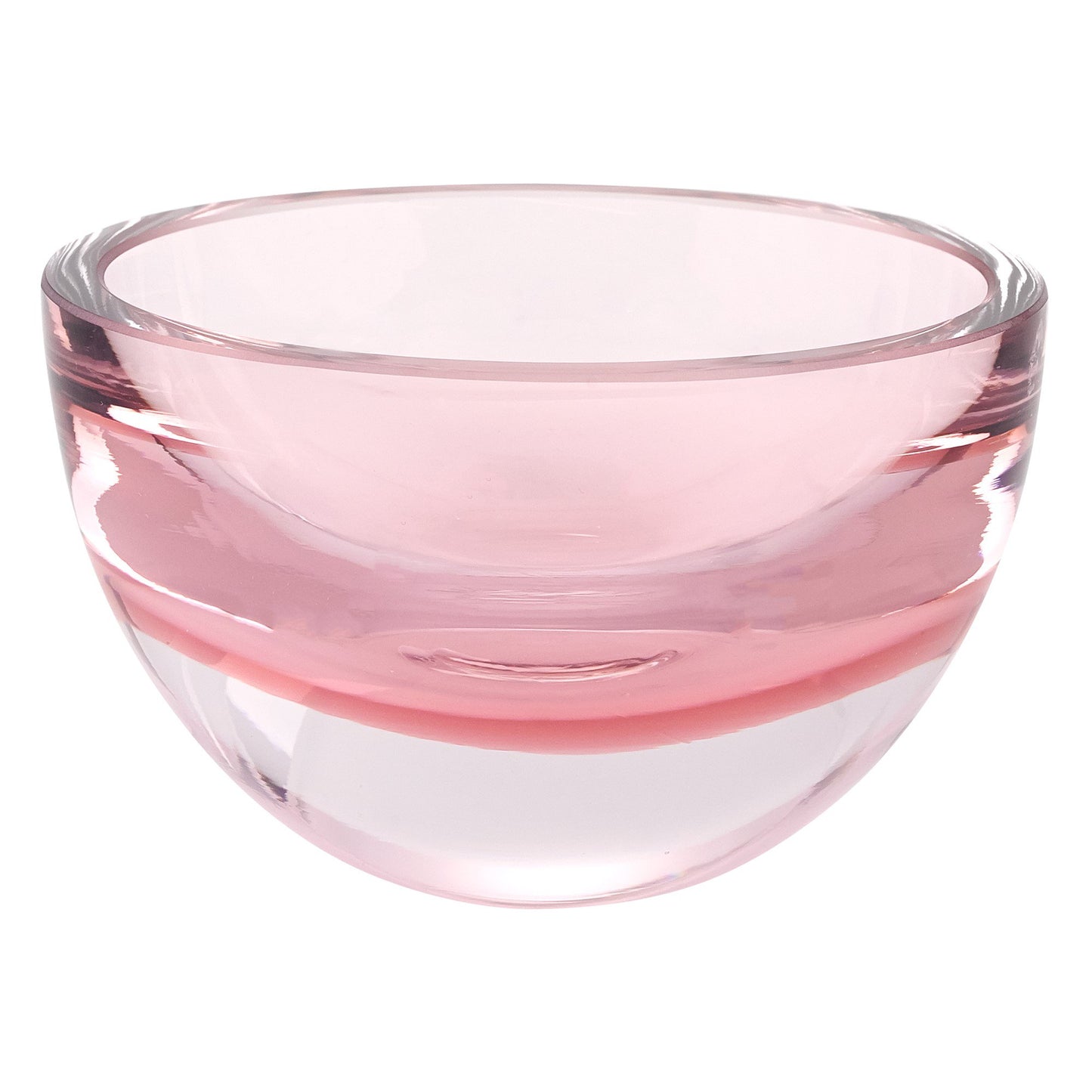 Suzy Levian Pink Crystal Heavy Weight Candy Dish