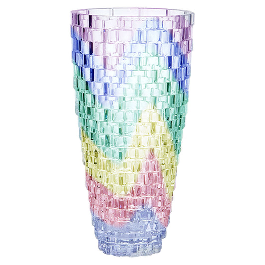 Suzy Levian New York Colorful Crystal Weaving Vase