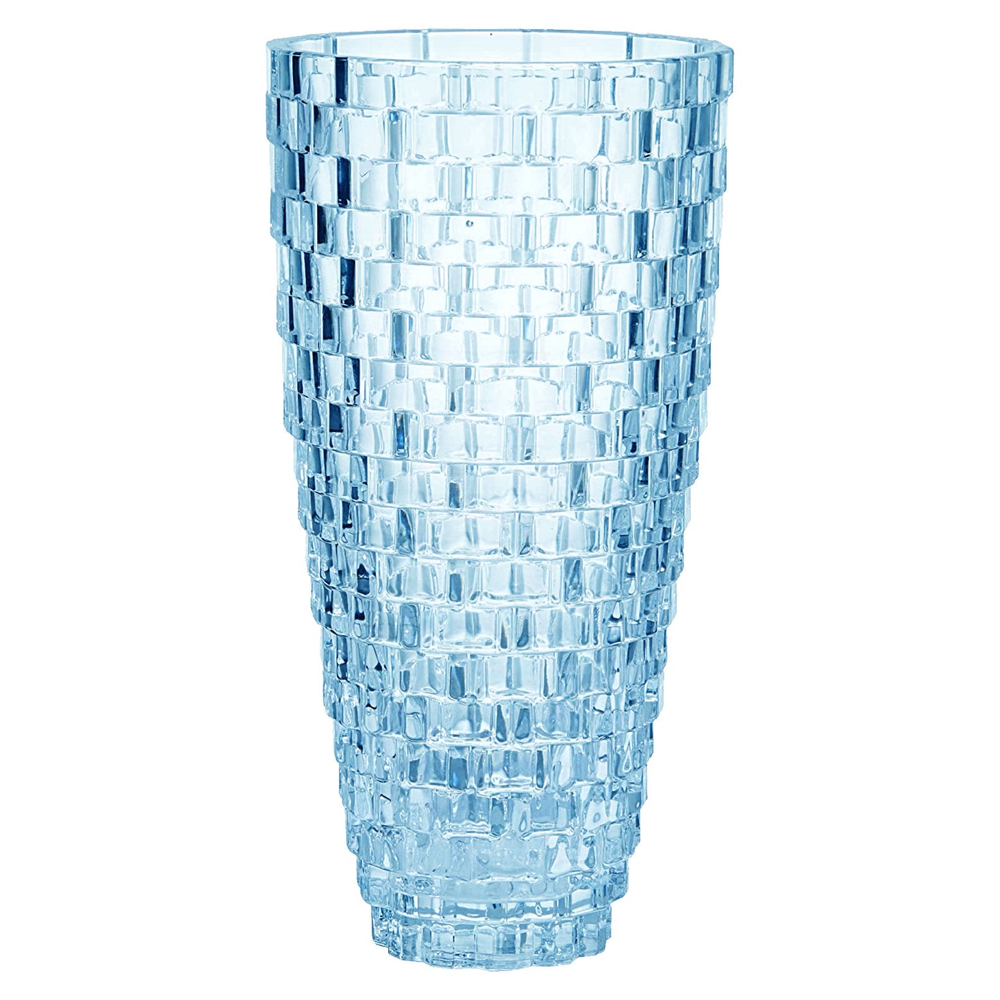 Suzy Levian New York Blue Crystal Weaving Vase