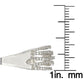 Suzy Levian Cubic Zirconia Sterling Silver Crossing Ring - White