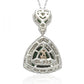 Suzy Levian Sterling Silver Green Cubic Zirconia Pendant