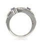 Suzy Levian Sapphire & Diamond Accent Sterling Silver Floral Ring