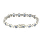 Suzy Levian Sterling Silver Sapphire and Diamond Accent Bracelet