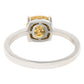Suzy Levian Sterling Silver Yellow Sapphire & Diamond Accent Pave Ball-Top Ring