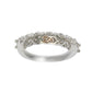 Suzy Levian Sterling Silver White Cubic Zirconia Half Eternity Band