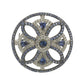 Suzy Levian Sterling Silver Sapphire & Diamond Accent Circle Medieval Brooch