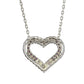 Suzy Levian Pink Cubic Zirconia Sterling Silver Heart Pendant