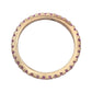 Suzy Levian Rose Gold Sterling Silver and Pink Sapphire Eternity Band