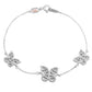 Suzy Levian Sterling Silver Cubic Zirconia Butterfly Bracelet