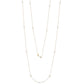 Suzy Levian 14k Yellow Gold 2 CTTW Bezel Diamond Station Necklace (36 inch)