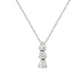 Suzy Levian 14K White Gold 0.33 ct. tw. Diamond Graduating Drop Necklace