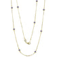 Suzy Levian 14K Yellow Gold 1.50 CTTW Tanzanite Station Necklace