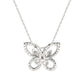 Suzy Levian Sterling Silver White Cubic Zirconia Butterfly Pendant