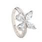 Suzy Levian Sterling Silver Cubic Zirconia Butterfly Ring
