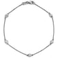 Suzy Levian 0.15 ct TDW 14K White Gold Diamond Station Bracelet
