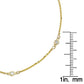 Suzy Levian 1/10 ct TDW 14K Yellow Gold Diamond Station Bracelet