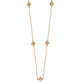 Suzy Levian 14K Rose Gold .40ttw Diamond Clover By The Yard Necklace