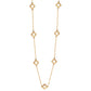 Suzy Levian 14K Rose Gold .63cttw Diamond Clover By The Yard Necklace