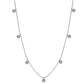 Suzy Levian 14K White Gold .30cttw Diamond Flower Station Necklace