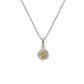 Suzy Levian 14K White Gold .35 cttw Diamond Halo Pendant