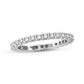 Suzy Levian 14K White Gold Diamond Emerald Sapphire Eternity Band Ring (Set of 3)