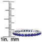 Suzy Levian 14K White Gold Sapphire Eternity Band Ring