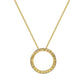Suzy Levian 14K Yellow Gold .50 cttw Diamond Circle Pendant