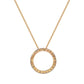 Suzy Levian 14K Rose Gold .50 cttw Diamond Circle Pendant