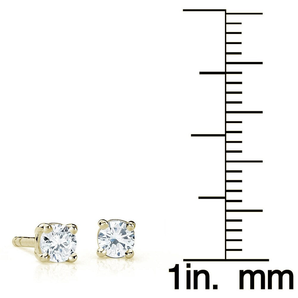 Suzy Levian 14K Yellow Gold 0.25 ct. tw. Diamond Stud Earrings