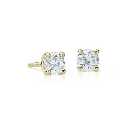 Suzy Levian 14K Yellow Gold 0.50 ct. tw. Diamond Stud Earrings