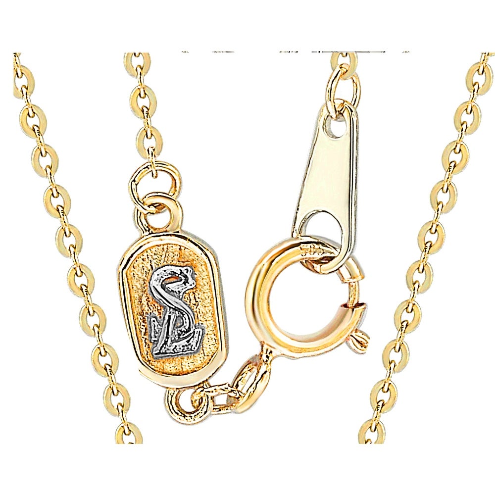 Suzy Levian 14K Yellow Gold 0.10 ctw Diamond Letter Initial Necklace