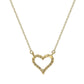 Suzy Levian 14K Yellow Gold 0.25 ctw Diamond Heart Necklace