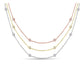 Suzy Levian 14k Rose Gold 1 4/5ct TDW Bezel Diamond Station Necklace
