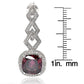 Suzy Levian 18k Gold Sterling Silver Cubic Zirconia Dangle Earrings