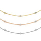 Suzy Levian 14k White Gold 2 3/5ct TDW Diamond Station Necklace