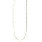 Suzy Levian 14k Rose Gold 3/5ct TDW Bezel Diamond Station Necklace (36 inch)