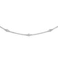Suzy Levian 14k White Gold 7/8ct TDW Diamond Necklace