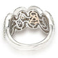 Suzy Levian Cubic Zirconia Sterling Silver Multi-Color Paisley Ring - Multicolor
