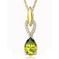 Suzy Levian Cubic Zirconia Sterling Silver Pear Shaped Pendant