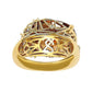Suzy Levian Gold Plated Sterling Silver Brown Cubic Zirconia Ring
