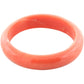 Suzy Levian Italian Hand Carved 6.3ct Natural Coral Gem Eternity Band Ring
