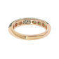 Suzy Levian Micro-Pave Green Cubic Zirconia in Rose Sterling Silver Stackable Band