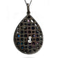 Suzy Levian Multi Color Cubic Zirconia Sterling Silver Pendant