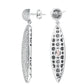 Suzy Levian Pave Cubic Zirconia Sterling Silver Earrings