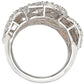 Suzy Levian Pave Cubic Zirconia Sterling Silver Pave Leaf Ring