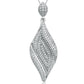 Suzy Levian Pave Cubic Zirconia Sterling Silver Swirl Pendant