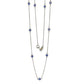 Suzy Levian Sapphire 1.80cttw Sterling Silver Station Necklace