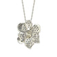 Suzy Levian Sapphire and Diamond Accent in Sterling Silver Petite Flower Pendant